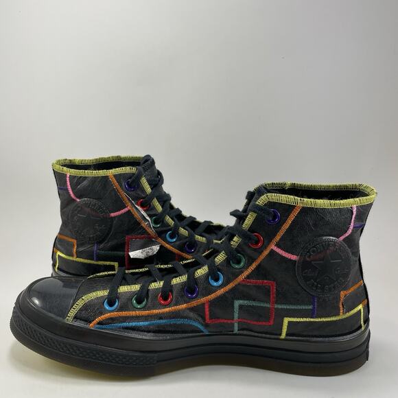 Converse Chuck 70 High 'Chinese New Year Mens Size 11 Black Multi Color Lace Up - Picture 12 of 12
